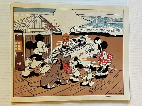 Vintage 1964 Mickey Mouse Rub-Ons magic picture transfers Hasbro #2751 - Picture 12 of 13