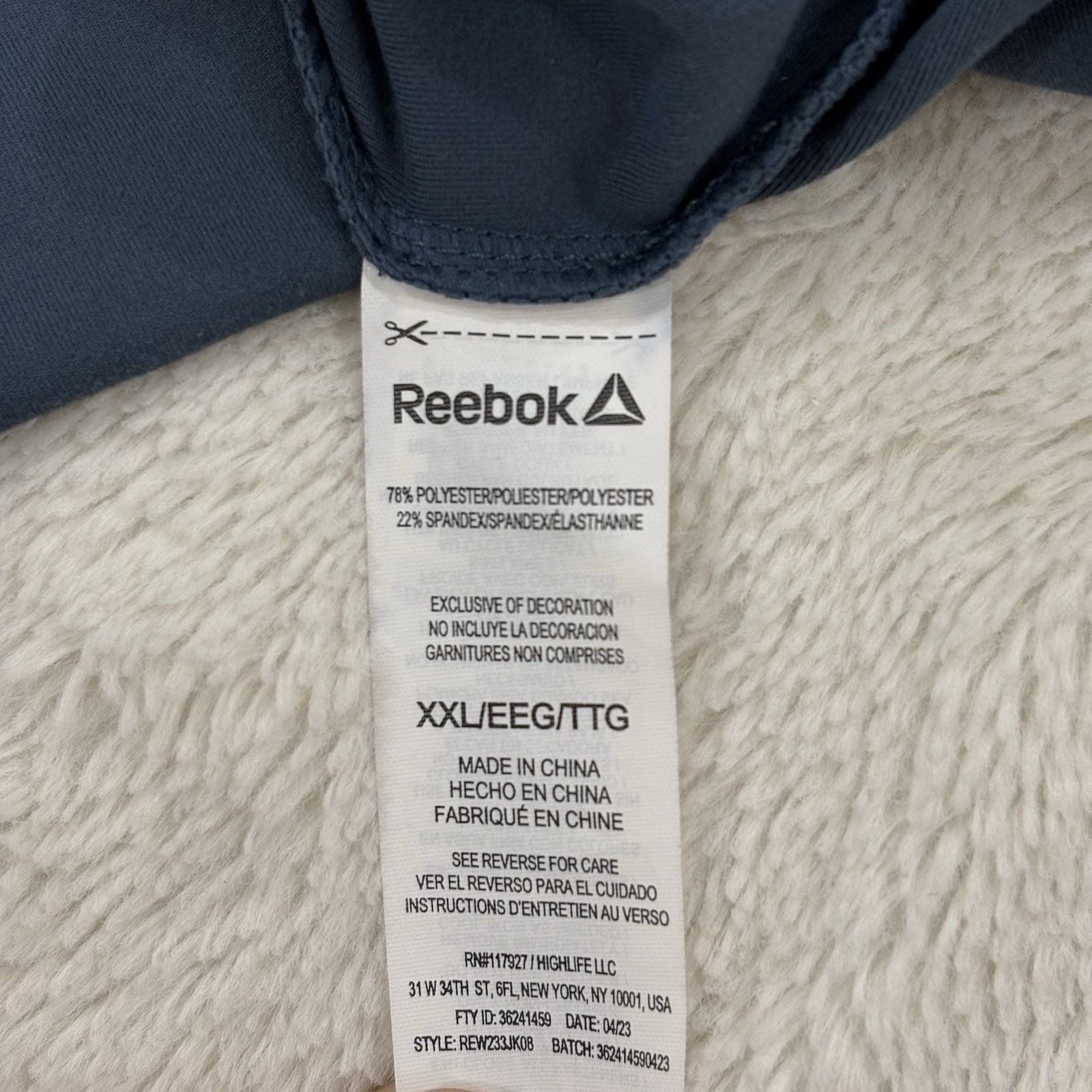Reebok Elevated Performance Jacket Womens XXL Blu… - image 4