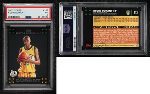 2007-08 Topps Kevin Durant #112 PSA 7 Rookie RC