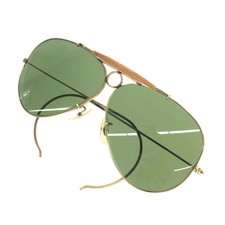 Ray-Ban Sunglasses Shooter Made in USA B L Vintage Gold Color