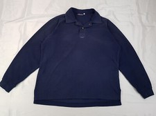 BERGHAUS SIZE SMALL MENS NAVY FLEECE POLO NECK PULLOVER JUMPER SWEATSHIRT Y2K
