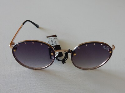 Quay *BROKEN LEFT ARM* Sunglasses Farrah Rhinestone