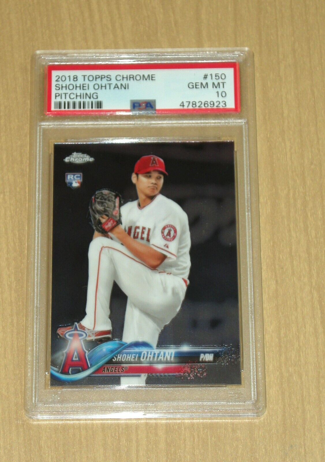 2018 Topps Chrome Shohei Ohtani rookie card RC #150 PSA 10 GEM MINT