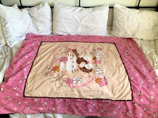 Hello Kitty handmade black and pink 4x3 foot duvet cover