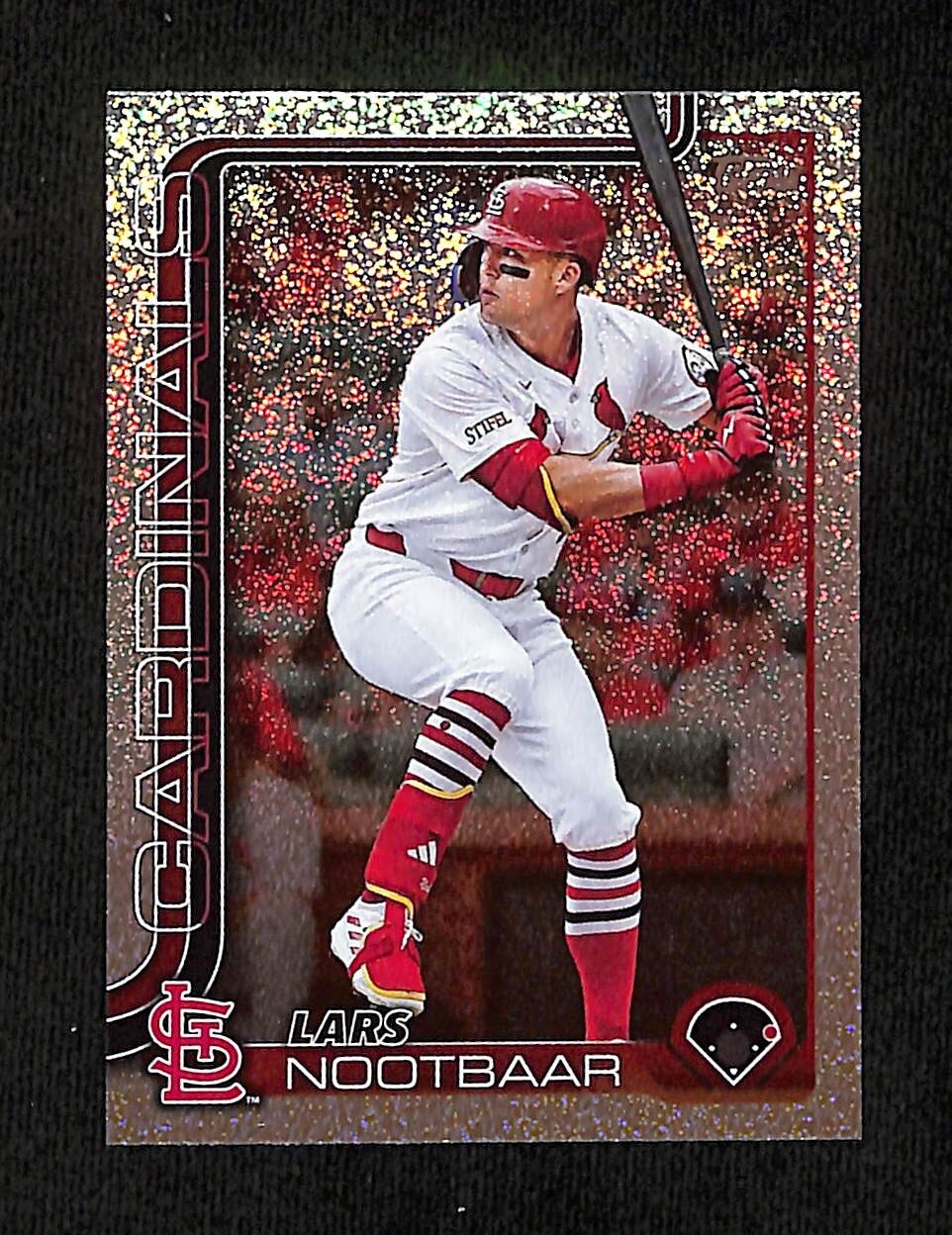 2025 Topps Series 1 Lars Nootbaar Sandglitter Foil #203 St. Louis Cardinals