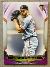 2019 Topps Triple Threads Baseball #28 Stephen Strasburg /299 Amethyst Refractor