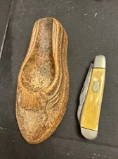 Vintage Moccasin Pipe Holder 5.75” & Imperial Pocket Knife