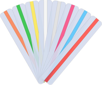 8 Stück Geführte Lesestreifen Kinder Guided Reading Strips, Farbige Leselineale 