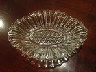 Vintage Clear Pressed Depression Glass Oval Candy/Pickle/Relish Dish