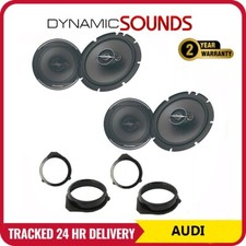 For Audi A4 Avant 2001-2004, Pioneer 6.5" Front & Rear Door Speaker Upgrade Kit