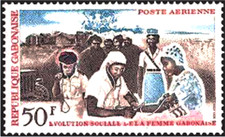 Timbre Gabon PA30 ** (73461FC)