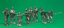 Raven Banner Games: 25/28mm metal American Civil War - CS firing, greatcoats