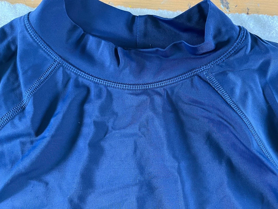 Lands' End 游泳衬衫 青少年 尺寸 L 大号 14 16 运动皮疹护鱼帆 — 第 4/4 张图片