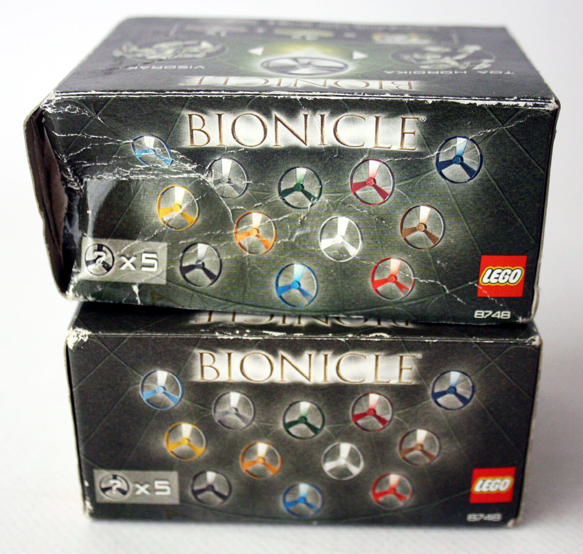 2X RARE LEGO BIONICLE 8748 SPINNERS FOR TOA HORDICA VISORAK 2005