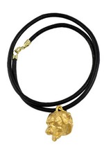 Rottweiler - Dog Collar, Gold-Plated Pendant For Dog Lovers, Unique Sc