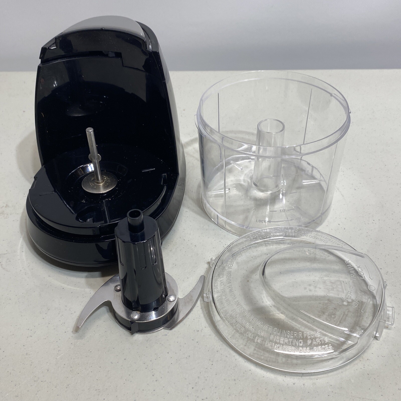 Small Food Processor IMUSA 1.5 Cup Mini Chopper Stainless Steel Blades