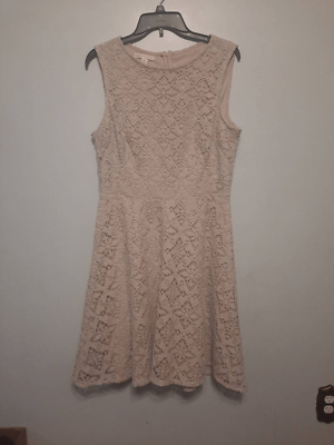 London Times size 14 Cream Lace Tank Dress | eBay
