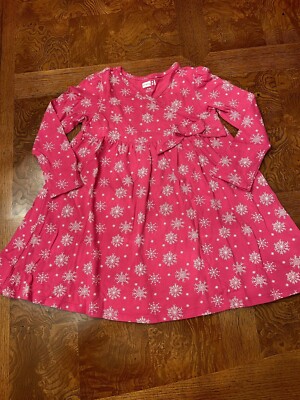 pink snowflake dress Red & Pink Snowflake Dress for Plush Toys