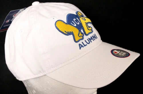 UCI Irvine California Anteater Alumni Champion White Adjustable Chino Cap Hat OS