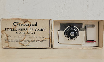 Garrard Modell SPG3 Stylus Manometer, verpackt mit Bedienungsanleitung