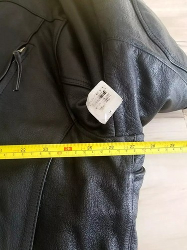 Interstate Leather Black Zip up Vest Liner Biker Motorcycle Jacket Size 3XL - Picture 6 of 8