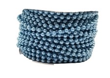 Pearl Plastic Beads on a String 4MM Faux Craft ROLL 24 yds turquoise 