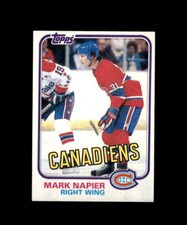 1981-82 TOPPS HOCKEY #23 MARK NAPIER CANADIENS