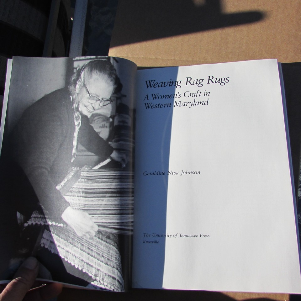 Weaving Rag Rugs Book Women's Craft in Western Maryland 1985 Geraldine ...