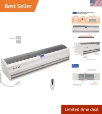 Energy-Efficient 36" Slim Air Curtain – 1100 CFM, Quiet & Lightweight Design