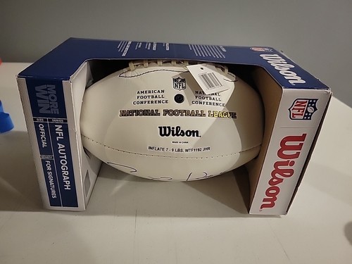 CLAY MATTHEWS JR. AUTOGRAPHED WILSON NFL FOOTBALL NO COA SMEARE GREEN BAY PACKER - Picture 4 of 5