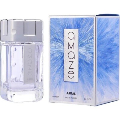 Ajmal Amaze by Ajmal Eau de Parfum Spray 3.4 oz-100 ml Men New & Sealed.