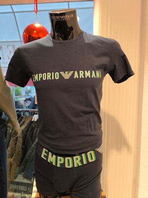 EMPORIO ARMANI Men Underwear SET, Short & Shirt, 111604 4R516, 3 Farben,  NEU !
