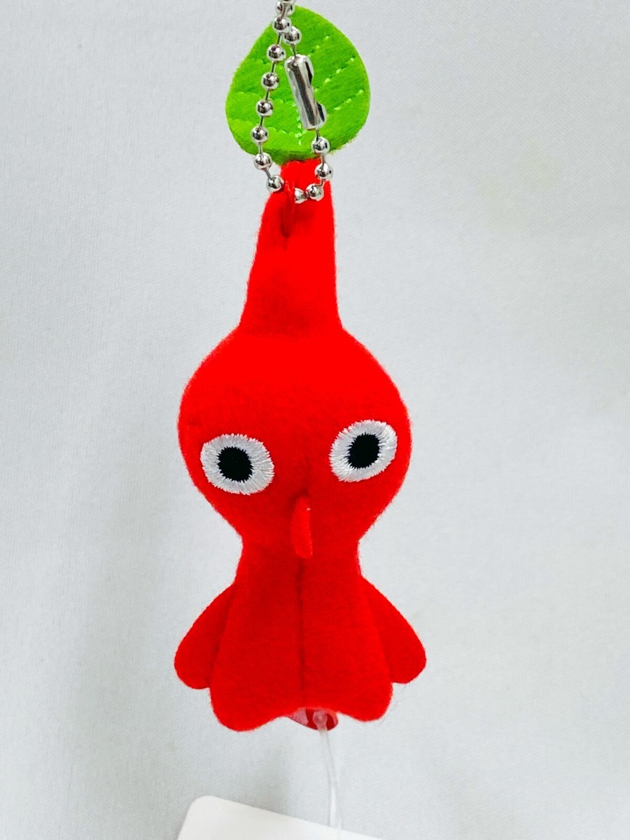 Pikmin Keychain Mascot / Red Pikmin Flower 10cm blue Stuffed Plush