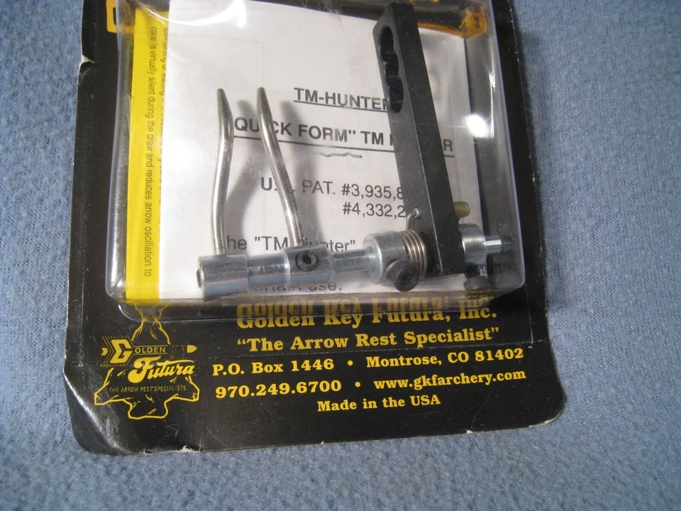 NEW Golden Key Silent Hunter Carbon Arrow Rest AR-500- Right Hand - Image 2 of 4