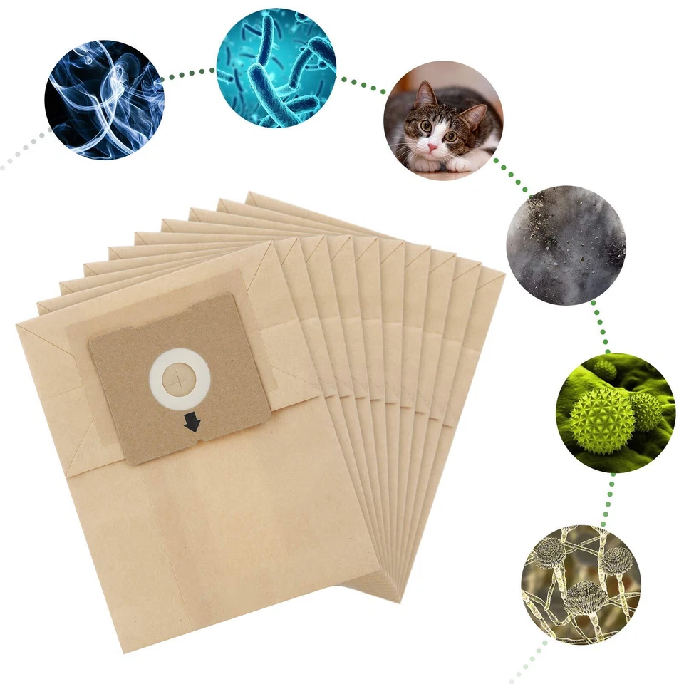 Cabiclean 10 PCS Dust Bags with Bissell Zing 4122 2154A Canister Vacuum, to P... - Image 4 of 4