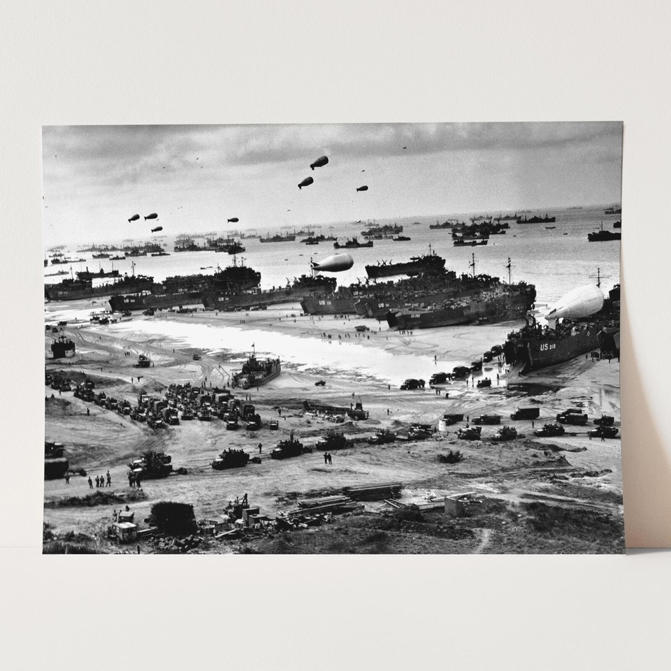 Normandy Invasion DDay June 1944 World War Two D Day USA Wall Art