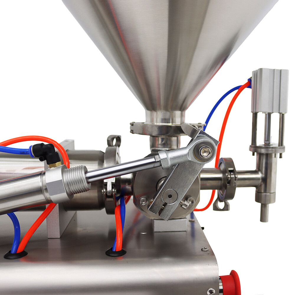 50-500ml Paste Filling Machine with Mixer Hopper Pneumatic filling machine