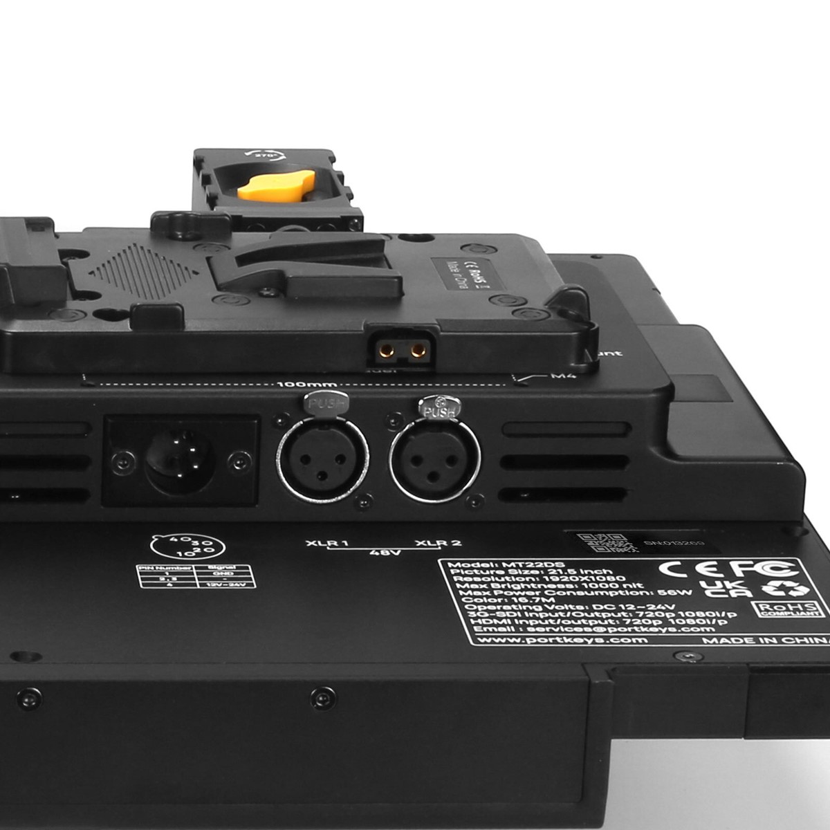 PortKeys MT22DS 21.5 inch Dual Screen Production Monitor Split