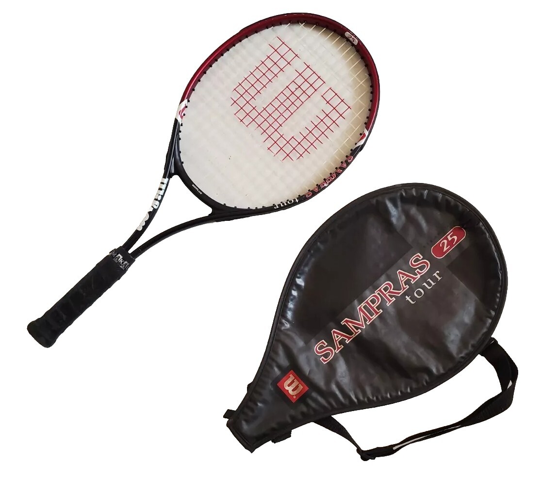 WILSON Pete Sampras Tour 25 Comp Tennis Racket With Bag | eBay