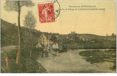 03. Lavault Sainte Anne. Umgebung Von Montlucon. Mühle Und Dorf Von Lavault Sain