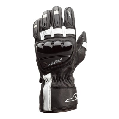 RST Pilot Leder Motorradhandschuhe - Weiß/Schwarz