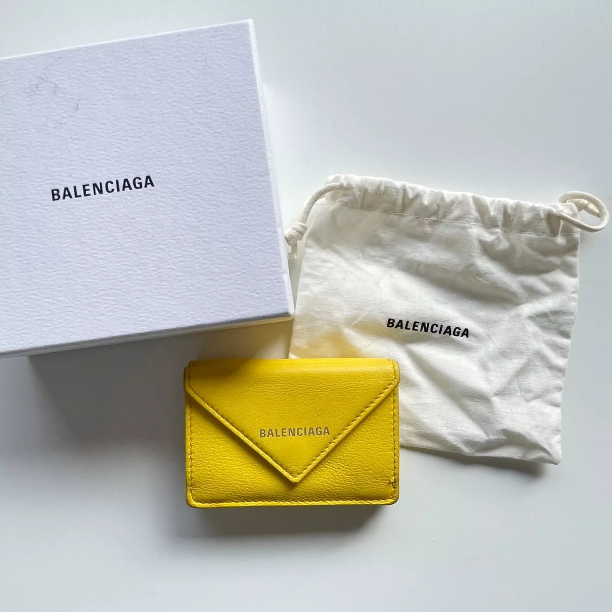 Balenciaga yellow purse sales