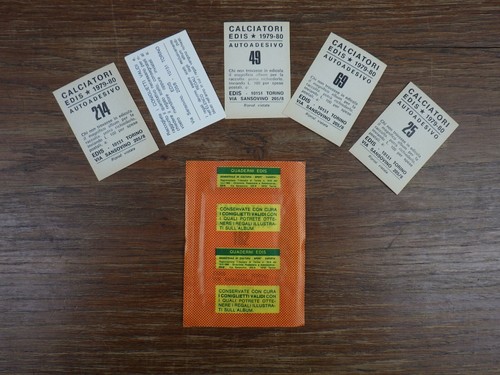 No Panini EDIS Football CALCIATORI 1979 1980 Pochette Packet Tüte Bustina - Picture 2 of 4