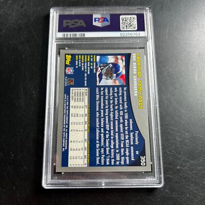 2001 Topps #350 card signed by LaDainian Tomlinson PSA/DNA