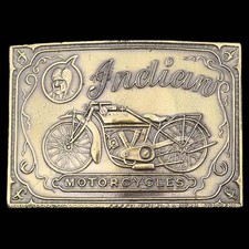 Indian Motorcycle 1970s Vintage Belt Buckle