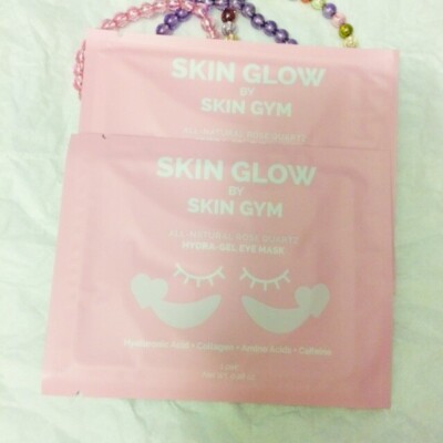 2 Skin Glow All Nature Rose Quartz Hydra-Gel Eye Mask by Skin Gym