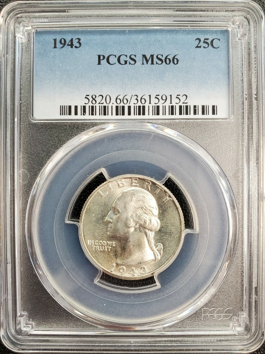 1943年　D アメリカ　10セント　PCGS MS66FB 1943年 D アメリカ 10セント PCGS MS66FB 1943年 D アメリカ 10