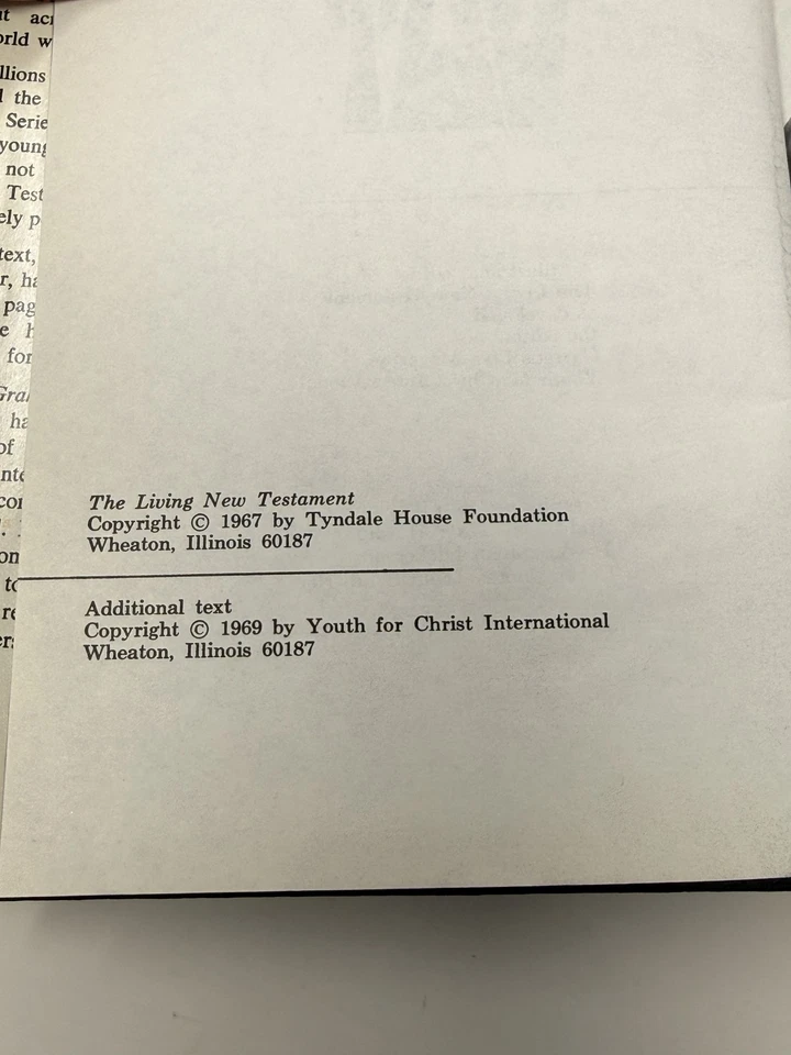 Reach Out The Living New Testament Illustrated 1967 Hardcover Book - Image 2 of 4