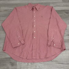 Vintage 90s Ralph Lauren Solid Pink Blake Long Sleeve Button Up Mens 2XL
