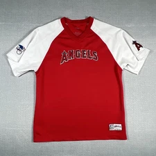 Los Angeles Angels Red Baseball Style Mens Jersey Sz M VF Imagewear
